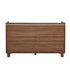 Oikiture 6 Drawer Chest of Drawers Storage Cabinet Handle-Free Walnut