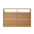 6 Chest Of Drawers Dresser with 2 Open Shelves Natural
