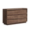 6 Chest Of Drawers Lowboy Handle-Free Storage Walnut