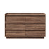 6 Chest Of Drawers Lowboy Handle-Free Storage Walnut