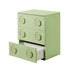 3 Chest of Drawers Cabinet Bedroom Dresser Night Stand Green