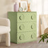 3 Chest of Drawers Cabinet Bedroom Dresser Night Stand Green