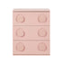 3 Chest of Drawers Cabinet Bedroom Dresser Night Stand Pink