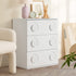 3 Chest of Drawers Cabinet Bedroom Dresser Night Stand White