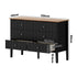 Oikiture 6 Drawer Chest of Drawers Storage Cabinet Farmhouse Black