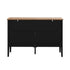 Oikiture 6 Drawer Chest of Drawers Storage Cabinet Farmhouse Black