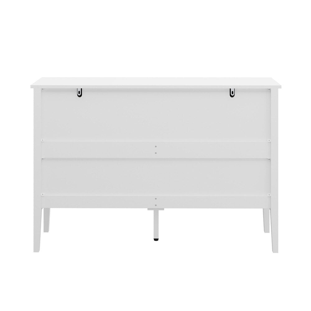 Oikiture 6 Drawer Chest of Drawers Storage Cabinet Farmhouse White