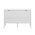 Oikiture 6 Drawer Chest of Drawers Storage Cabinet Farmhouse White