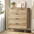 5 Chest of Drawers Dresser Tallboy Natural