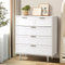 5 Drawer Tallboy Chest of Drawers Dresser White