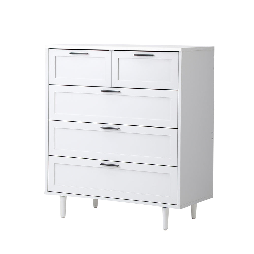 5 Chest of Drawers Dresser Tallboy White