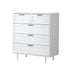 5 Chest of Drawers Dresser Tallboy White