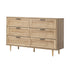 6 Chest of Drawers Dresser Tallboy Natural