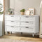 6 Drawer Tallboy Chest of Drawers Dresser White