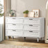 6 Chest of Drawers Dresser Tallboy White