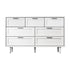 Oikiture Bedroom Set 7 Chest of Drawers and 2 Bedside Tables White