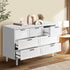 Oikiture Bedroom Set 7 Chest of Drawers and 2 Bedside Tables White