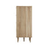 Oikiture 8‑Drawer Chest – Natural, Woodgrain, Sculpted Fronts, 90cm