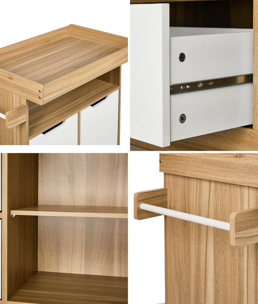 Baby Changing Table Nursery Storage Drawers Shelves Cabinet