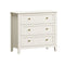 3 Chest Of Drawers Dresser Metal Handle White