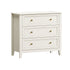 3 Chest Of Drawers Dresser Metal Handle White