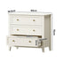 3 Chest Of Drawers Dresser Metal Handle White