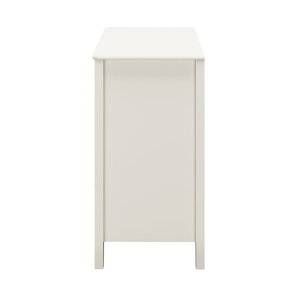 3 Chest Of Drawers Dresser Metal Handle White