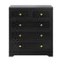 Chest of Drawers with 5 Drawers Black