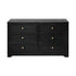 Chest of Drawers with 6 Drawers Black