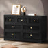 Chest of Drawers with 7 Drawers Black