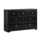 Chest of Drawers with 7 Drawers Black