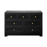 Chest of Drawers with 7 Drawers Black