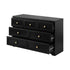 Chest of Drawers with 7 Drawers Black