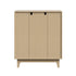 Oikiture 5 Chest of Drawers Dressers Tallboy Stripe Natural
