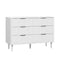 6 Chest of Drawers Dressers Lowboy Stripe White