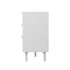 Oikiture 6 Chest of Drawers Dressers Lowboy Stripe White