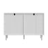 Oikiture 6 Chest of Drawers Dressers Lowboy Stripe White