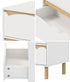 Oikiture Kids 3-Drawer Chest with Handle-Free Cloud-Shaped Fronts, White