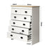 Tallboy Chest of Drawer with 6 Drawers White