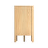 Oikiture 6 Chest Of Drawers Dresser Lowboy Handle-Free Natural