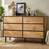 6 Chest of Drawers Lowboy Storage Dresser Bedroom Natural