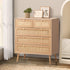 5 Chest of Drawers Dresser Tallboy Rattan