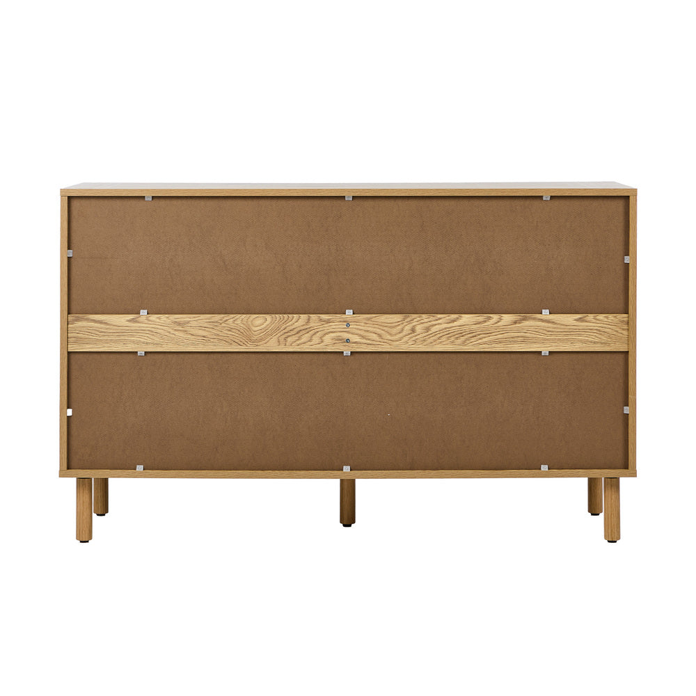 6 Chest of Drawers Lowboy Storage Cabinet Dresser Natural