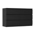 Oikiture 6 Chest of Drawers and Bedside Table Cabinet Bedroom Set Black