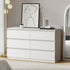 6 Chest of Drawers Lowboy Dresser Table Bedroom White