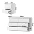 6 Chest of Drawers and 2 Bedside Tables Bedroom Set White