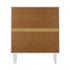 Oikiture 4 Chest of Drawers Tallboy White Gold