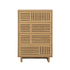 4 Chest of Drawers Storage Cabinet Tallboy Natural Set of 2