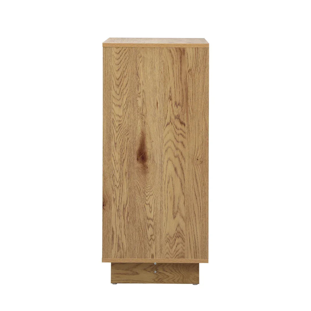 4 Chest of Drawers Storage Cabinet Tallboy Natural Set of 2