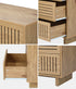 4 Chest of Drawers Storage Cabinet Tallboy Natural Set of 2